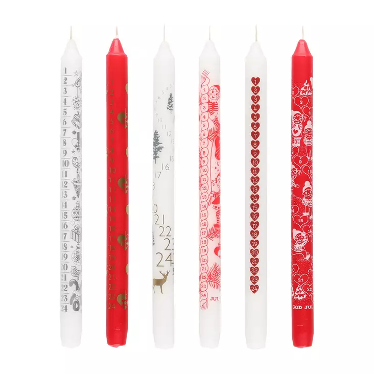 ADVENTTIKYNTTILÄ 30CM - Joululyhdyt ja joulukynttilät - 5701141223017 - 1