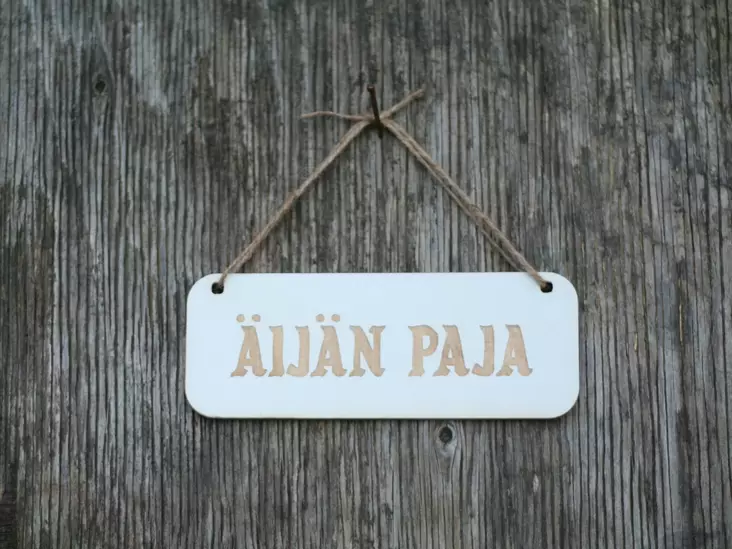 KYLTTI Äijän Paja valk - Kyltit ja avaimenperät - 6430077570177 - 1