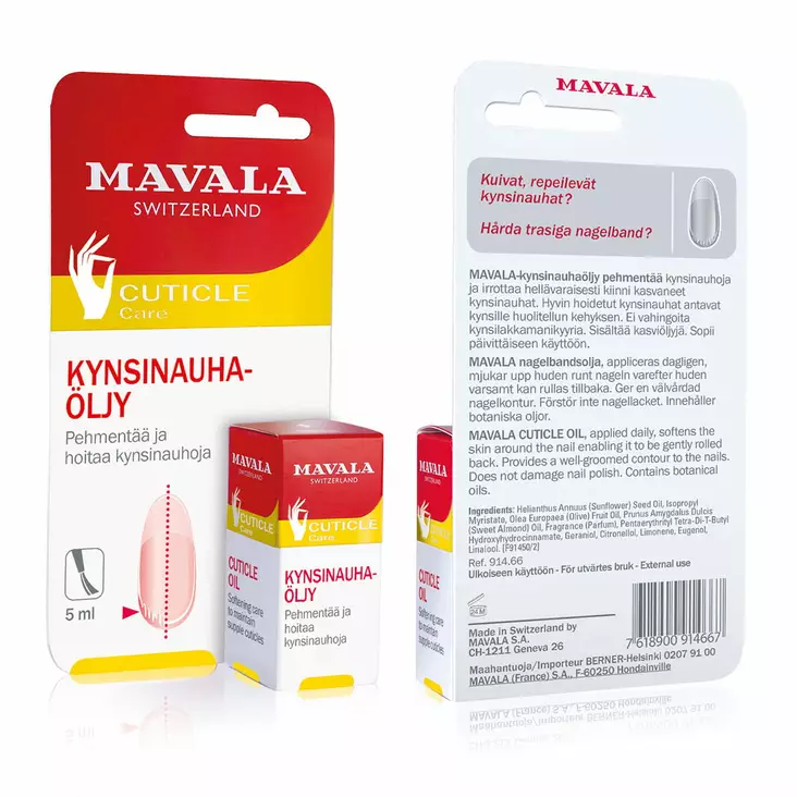 Mavala 5ml Cuticle Oil kynsinauhaöljy - Kynsilakat ja kynsimeikit - 7618900914667 - 1