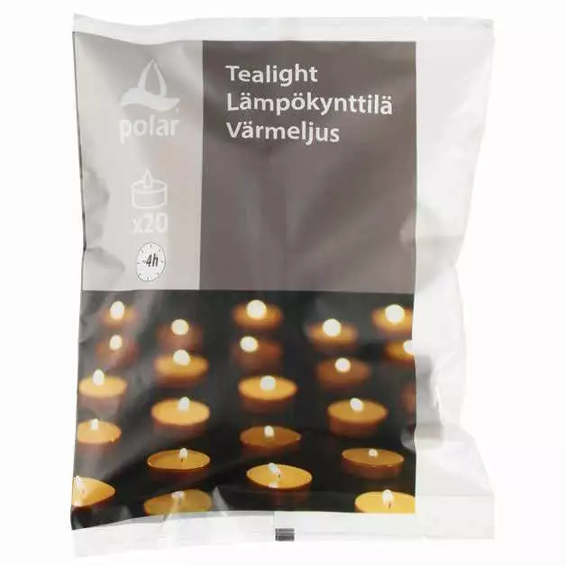 Lämpökynttilä 20 kpl - Tuikkukynttilät ja lämpökynttilät - 6410416384917 - 1