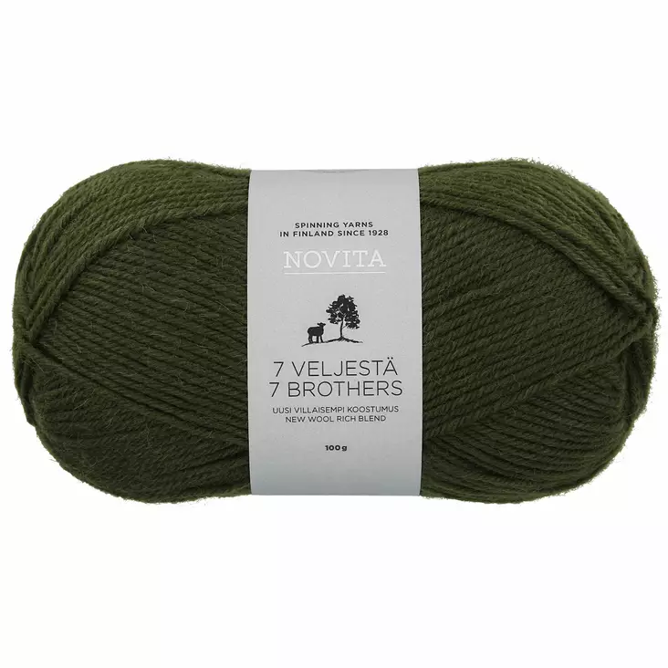 Novita 7 veljest=C3=A4 kuusikko 391 - Sukkalangat - 6412618201337 - 1