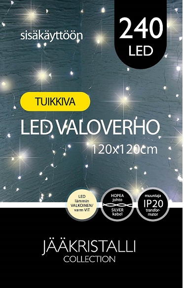 LED -VALOVERHO 240L TUIKKIVA - Ikkunan valokoristeet - 6438159303347 - 1