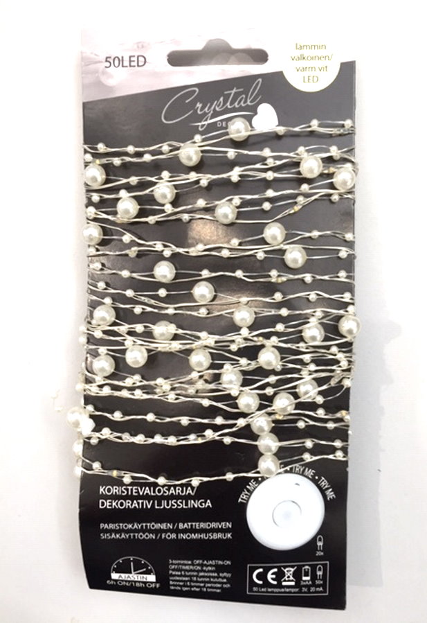 LED HELMI VALOSARJA 50 L PARISTOKÄYTTÖINEN - Valosarjat paristokäyttöiset - 6438159302777 - 1