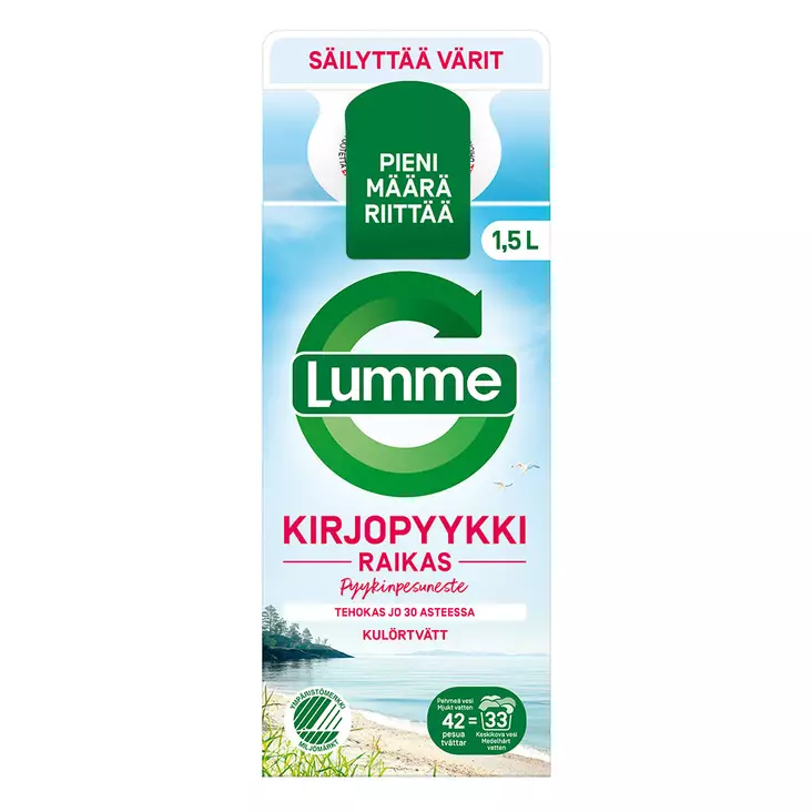 Lumme Kirjopyykki 1500ml Raikas tiivist. - Pyykinpesunesteet - 7046110320167 - 1