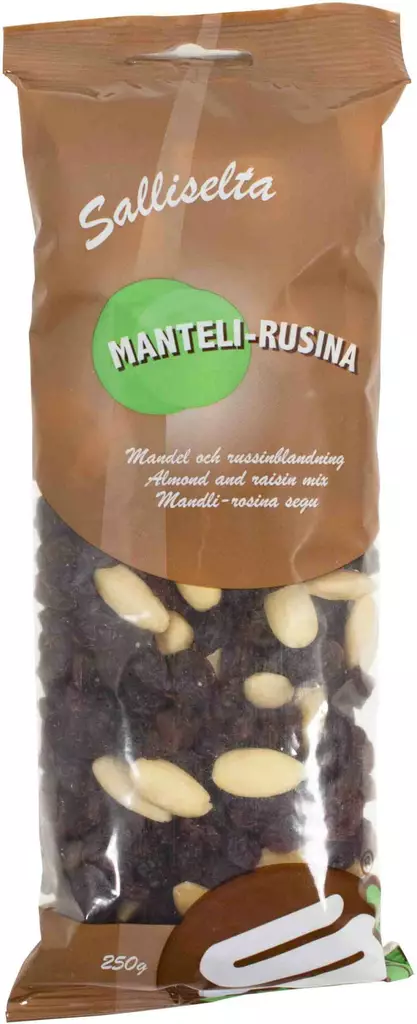 Manteli-rusina 250G Sallinen - Pähkinät ja siemenet - 6436501018567 - 1