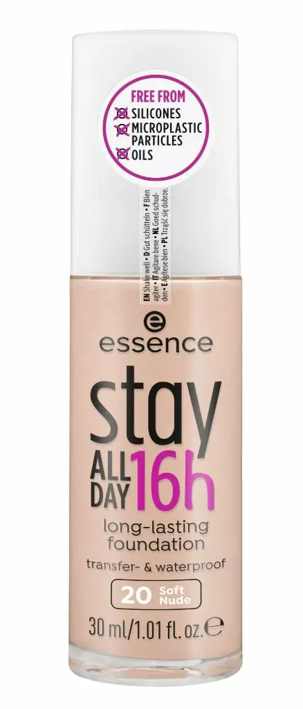 MEIKKIVOIDE essence stay ALL DAY 16h pitkäkestoinen meikkivoide 20 30ml - Meikkivoiteet ja peitevoiteet - 4059729308207 - 1