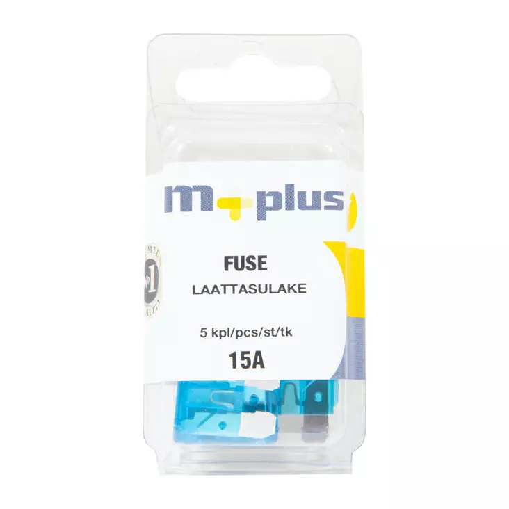 M+ LAATTASULAKE 15A 5 KPL - Sulakkeet ja sulakerasiat - 6417196696827 - 1