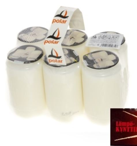 ÖLJYKYNTTILÄ 6KPL SUOMI 55H - Öljykynttilät - 6410412620477 - 1