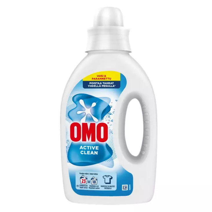 Omo Active Clean 920ML Pyykinpesuneste. - Pyykinpesunesteet - 8720181312397 - 1