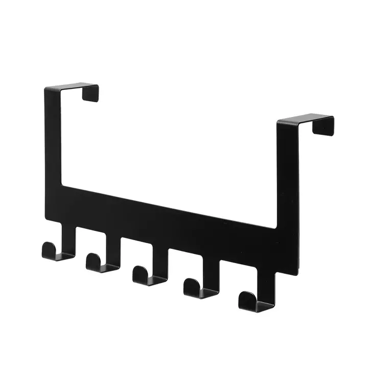 Ovenylinaulakko musta 5 koukkua - Koukut, naulakot ja telineet - 6410416427607 - 1