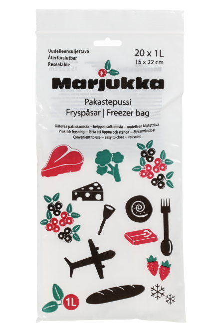 marjukka pakastuspussi pakastepussi - Pakastuspussit ja -rasiat - 6410411983047 - 1