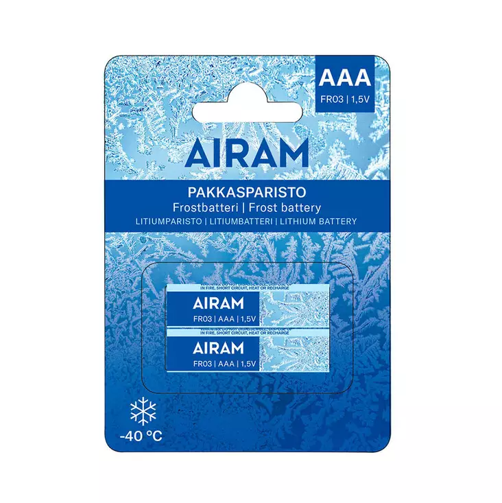 PAKKASPARISTO LITIUM FR03 AAA 2BL - Sormiparistot - 6435200301307 - 1