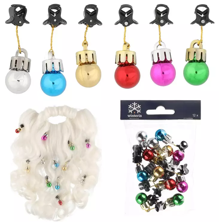 PARTA/HIUSKORISTEET 12 kpl - Hiuskorut, pinnit ja pompulat - 6410413343757 - 1