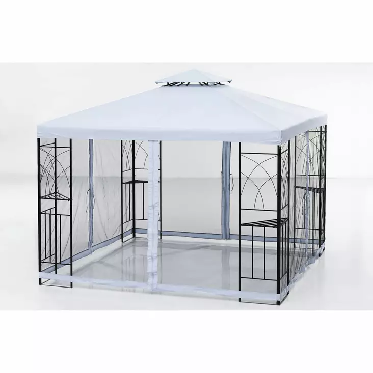 Paviljonki Barcelona teräs 3X3m 4Living - Paviljongit - 6410412173027 - 1