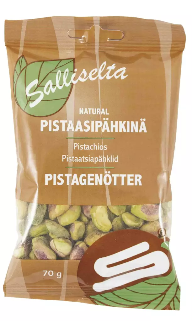 Pistaasip=C3=A4hkin=C3=A4 Natural 70G Sallinen - Pähkinät ja siemenet - 6436501054527 - 1