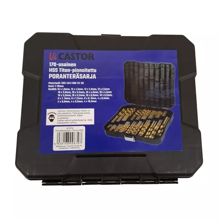 Poranteräsarja 170 osainen HSS - Poranteräsarjat - 6438168096797 - 1