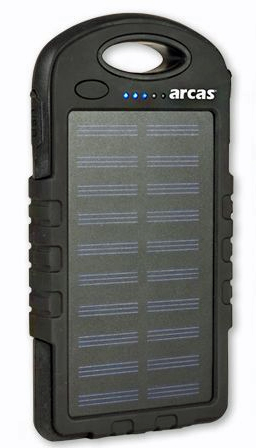 POWERBANK 6000MAH SOLAR ARCAS S60 - Laturit, kaapelit ja varavirtalähteet - 4260030256747 - 1