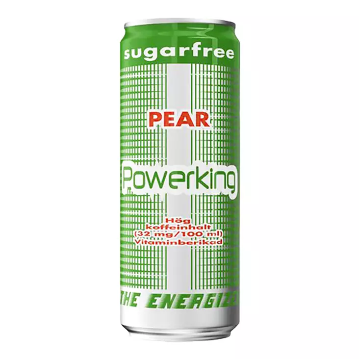 Powerking Päärynä energiajuoma sokeriton - Energiajuomat - 7611612222617 - 1