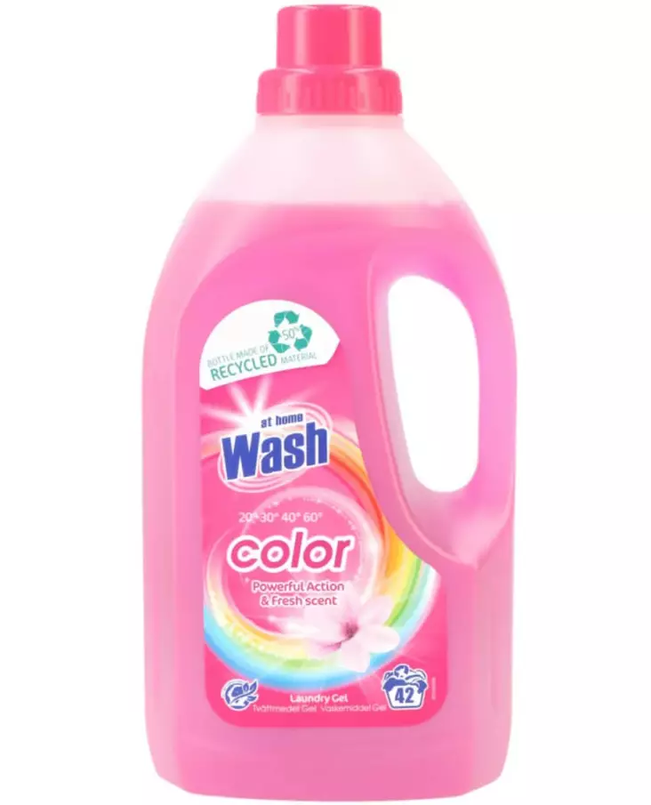 Pyykinpesugeeli Color 1,5L 42 pesua At Home - Pyykinpesunesteet - 8720604310047 - 1