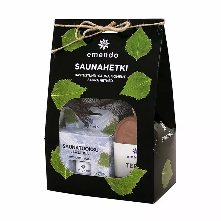 Jääsauna 10ml+tervanarusaippua+pesukukka - Saunahunajat ja saunapeseytyminen - 6417892043437 - 1