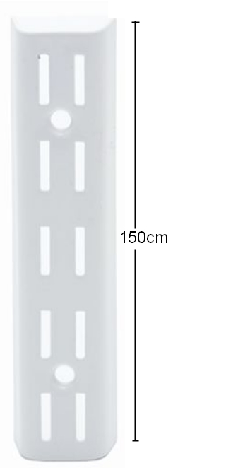 SEINÄKISKO 1500mm VALKOINEN HSS HABO - Seinäkiskot ja kannakkeet - 7317900201547 - 1