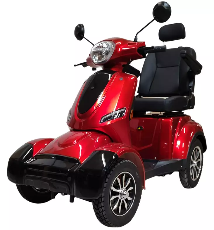 Senioriskootteri YHZ 4W punainen. - Senioriskootterit - 834247 - 1