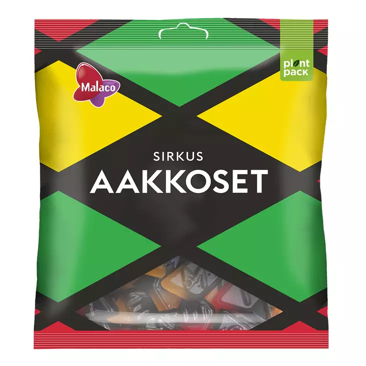 Malaco Aakkoset Sirkus karkkipussi 340g - Makeiset ja naposteltavat - 6420256016527 - 1