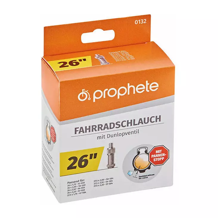 Sisäkumi 26 x 1,75 ItsepaikkaanProphete - Polkupyörän sisärenkaat - 4009208001327 - 1