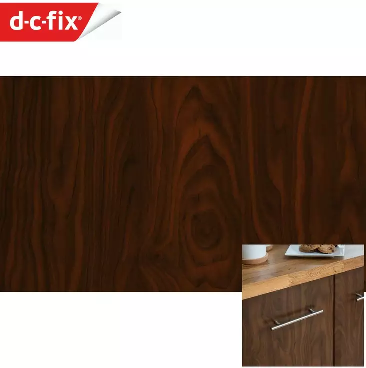 SISUSTUSKALVO D-C-Fix 346-0388 200x45cm Ruskea koivu kontaktimuovi - Sisustuskalvot - 4007386180827 - 1