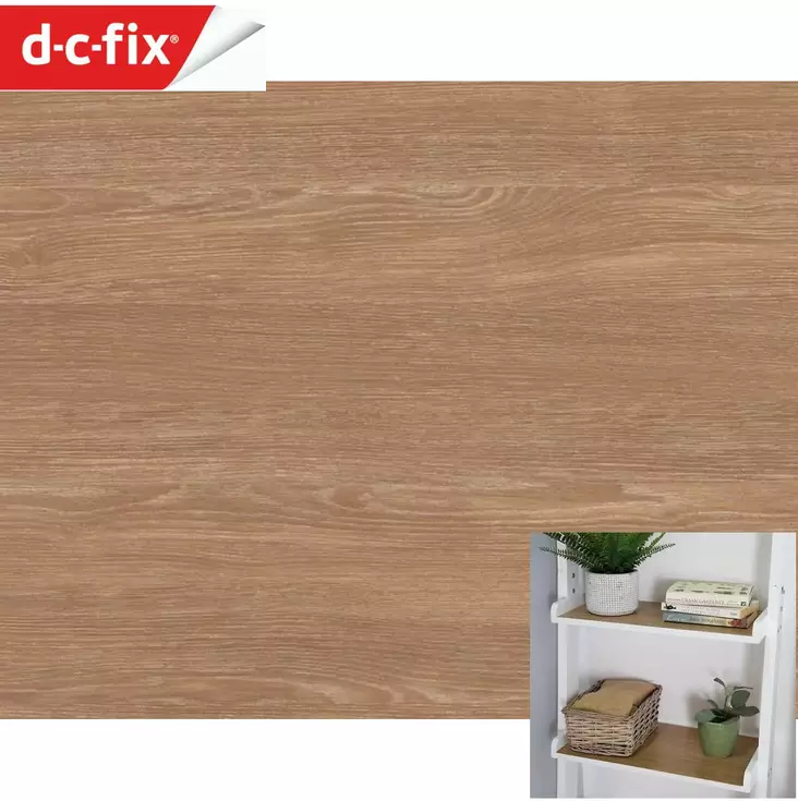 SISUSTUSKALVO D-C-Fix 346-0602 200x45cm Tammi kontaktimuovi - Sisustuskalvot - 4007386271457 - 1