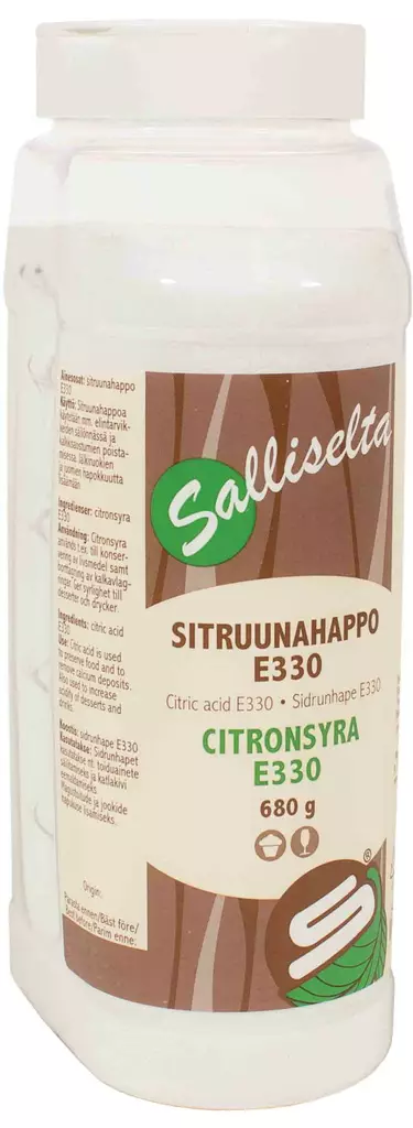 Sitruunahappo 680G Sallinen - Leivonta-ainekset - 6436501005697 - 1