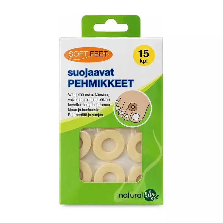 Pehmikkeet suojaavat 15kpl/pkt - Laastarit ja ensiapu - 6438159306577 - 1
