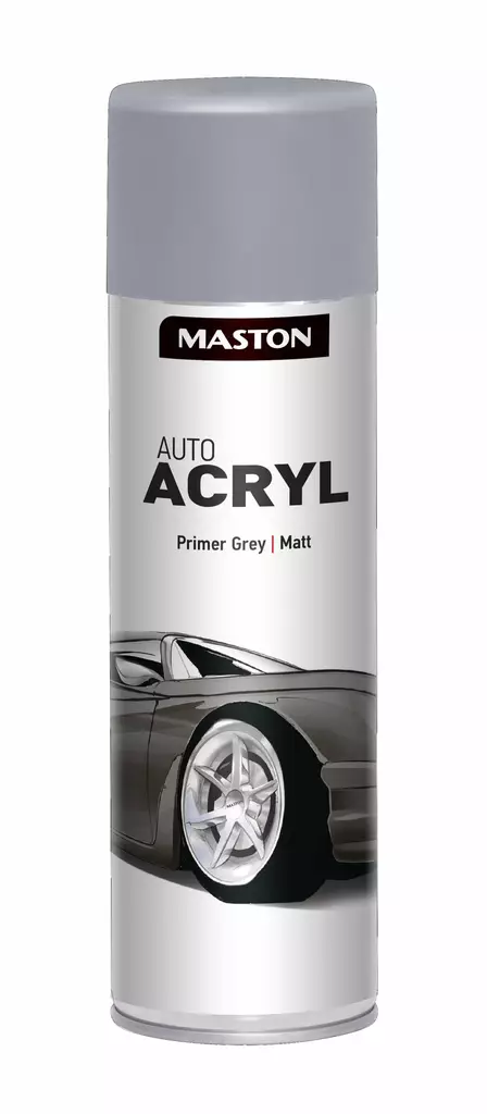 AUTO ACRYL PRIMER GREY 500ML - Spraymaalit - 6412490024987 - 1