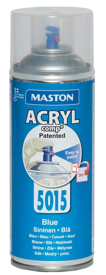 SPRAYMAALI SININEN ACRYLCOMP 5015 400ml MASTON - Spraymaalit - 6412490023027 - 1