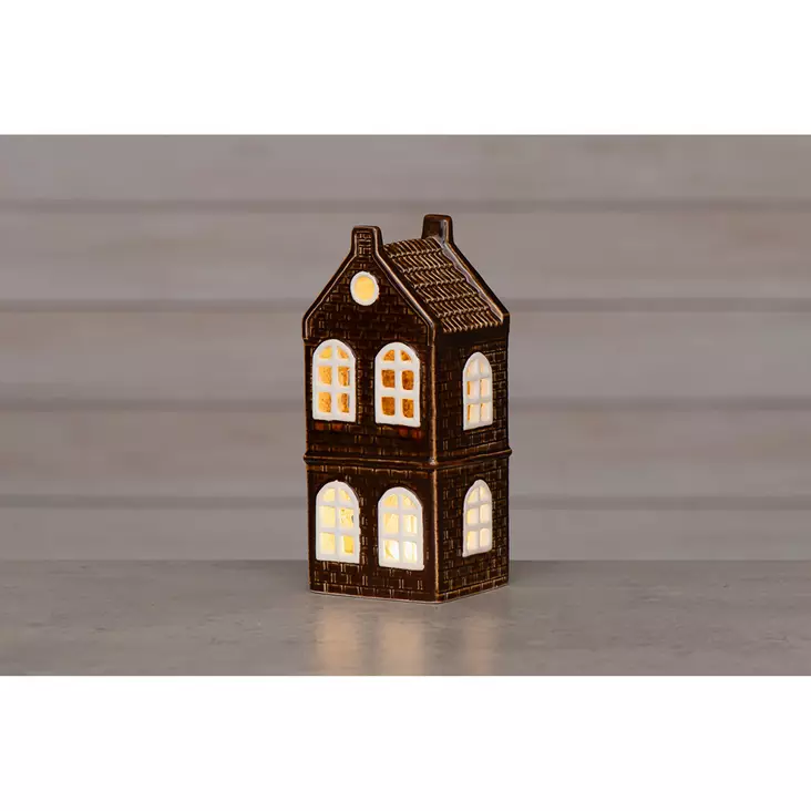 Talolyhty LED-valoilla Århus ruskea - Valohahmot ja valokoristeet - 6410416570587 - 1