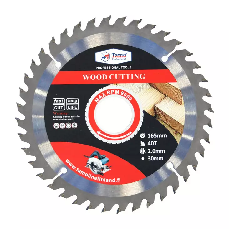 Pyörösahanterä Tamo 165x30mm 40T - Sirkkelinterät - 6420613765297 - 1