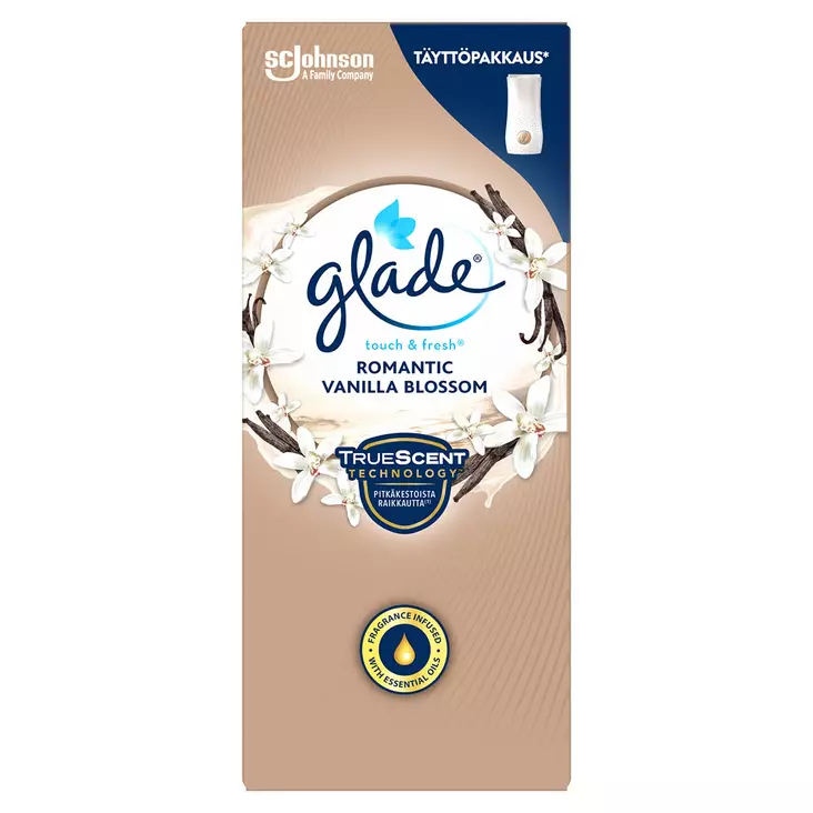 Glade ilmanraikastintäyttö 10ml Vanilla - Huonetuoksut ja ilmanraikastimet - 5000204957747 - 1