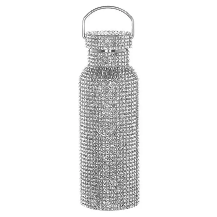 Termospullo Deal Diamon Glitter 500ml hopea - Termospullot, -mukit ja ruokatermokset - 6410416515687 - 1