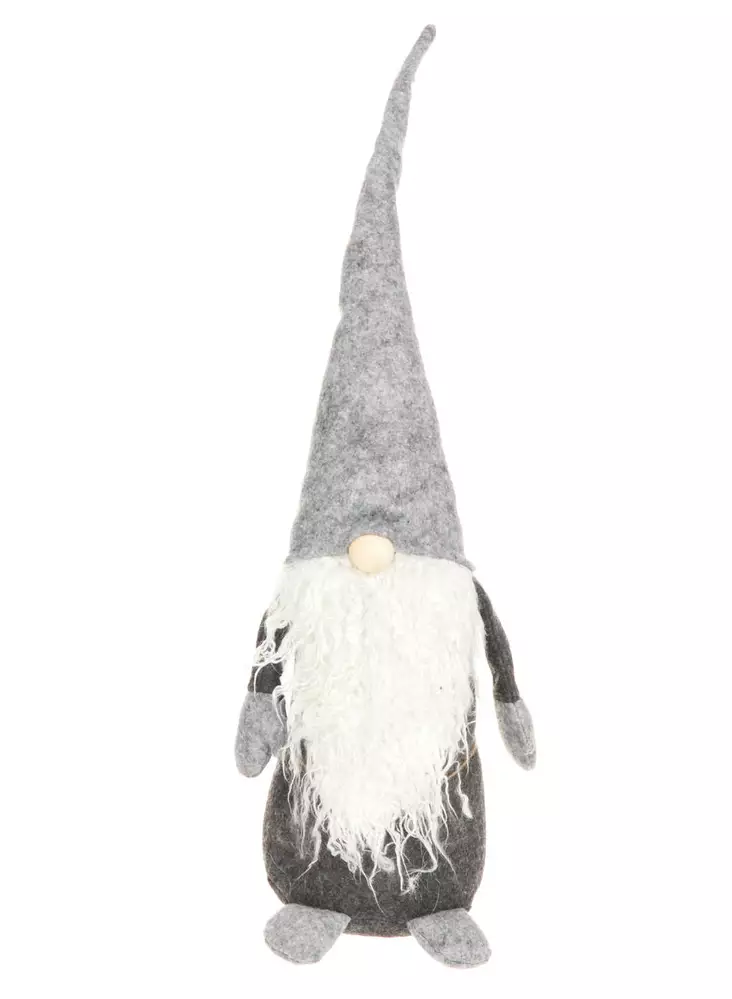 TONTTU HIIPPALAKKI HARMAA 60CM - Joulutontut - 6410413052307 - 1