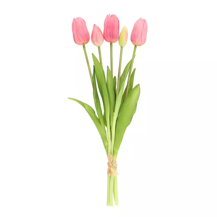 Tulppaani kimppu pinkki - Tekokasvit ja muovikukat - 6410416332017 - 1