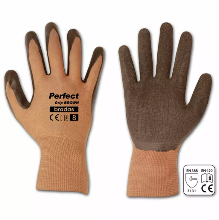 TYÖKÄSINE GRIP BROWN - Työkäsineet - 5907544416227 - 1