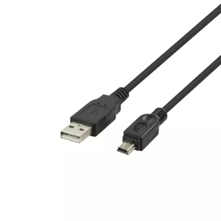 USB 2.0 KAAPELI A-uros - mini-B-uros 1m - Oheislaitekaapelit ja adapterit - 7333048052957 - 1