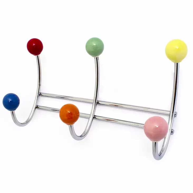 VAATENAULAKKO BERRY-3 Moniväri / kromattu HABO - Koukut, naulakot ja telineet - 7317900155307 - 1