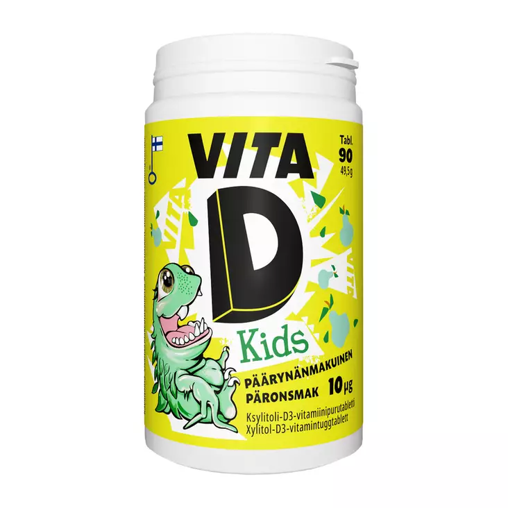Vita D Kids 10 µg 90 tabl - Ravintolisät ja vitamiinit - 6410530036297 - 1