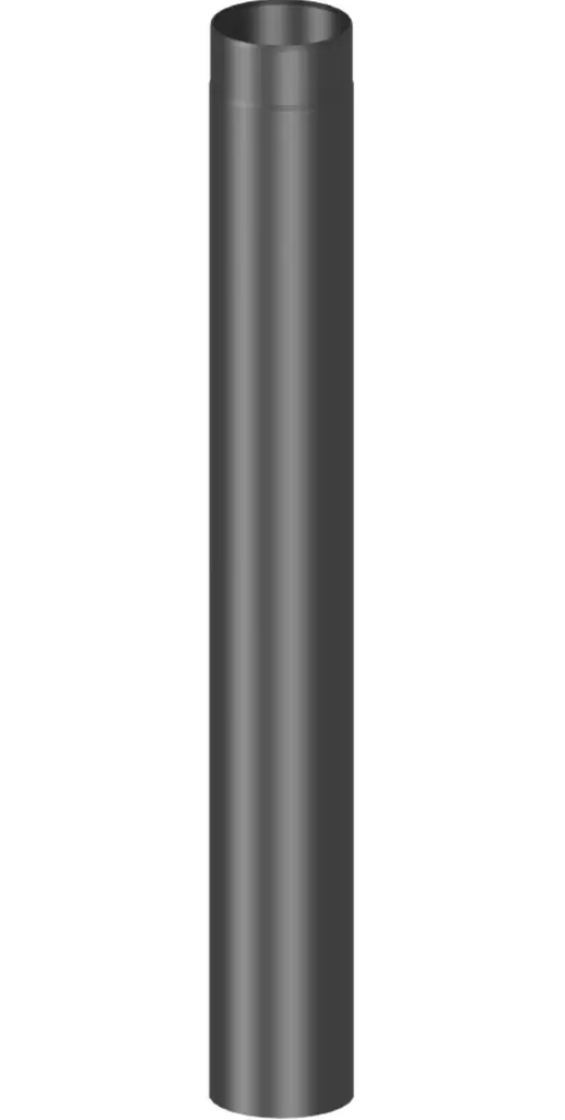 YHDYSPUTKI 1000MM 115 MUSTA Kiukaan yhdysputki Jeremias - Hormit ja liitosputket - 5900856644357 - 1