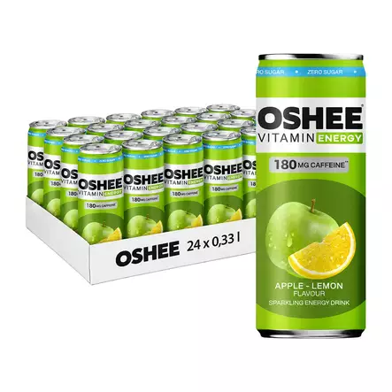24 x Oshee Apple-Lemon Zero energiajuoma 0,33 L - Energiajuomat - 5905868423808 - 1