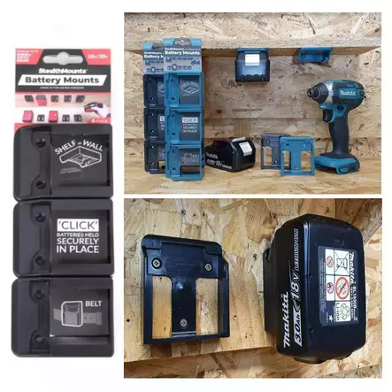 Akunpidike EINHELL akulle 6kpl StealtMounts - Akkuporakoneet - 728488326558 - 1