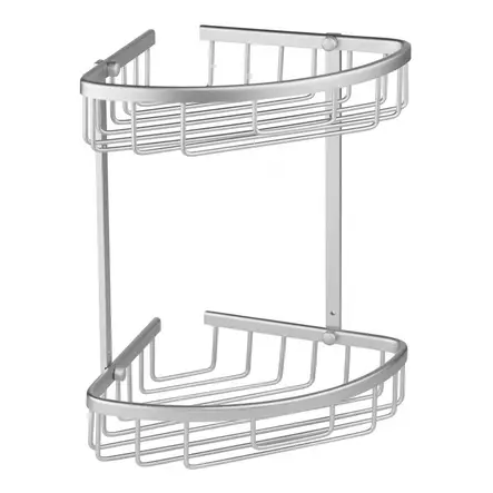 Grana suihkuhylly kulma 2-tasolla - Suihkunaulakot ja kylpyhuonehyllyt - 6430025624518 - 1