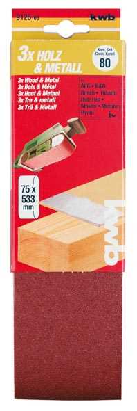 HIOMANAUHA K150 533x75mm 3KPL NAUHAHIOMA KONEESEEN - Nauhahiomakoneen hiomanauhat - 4009319125158 - 2