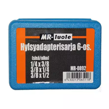 HYLSYADAPTERISARJA 6-OS - Hylsysarjat ja työkalusarjat - 6430013065118 - 2